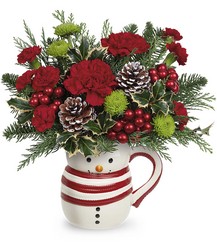 Send A Hug Sweet Frosty Bouquet from Arjuna Florist in Brockport, NY